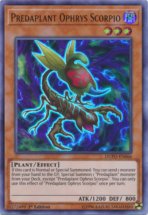 Predaplant Ophrys Scorpio [DUPO-EN066] Ultra Rare (ONLINE ORDER ONLY)