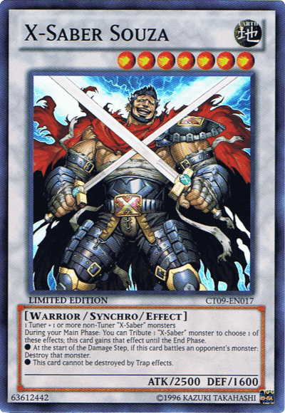 X-Saber Souza [CT09-EN017] Super Rare (ONLINE ORDER ONLY)