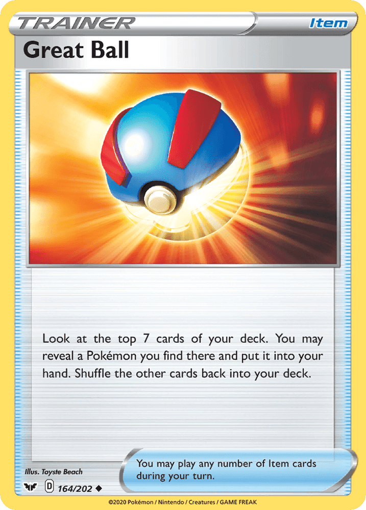 Great Ball (164/202) [Sword & Shield: Base Set] (Online Only)