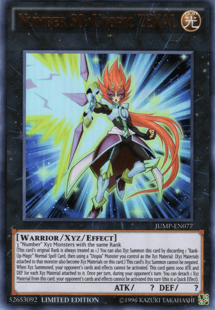 Number S0: Utopic ZEXAL [JUMP-EN077] Ultra Rare (ONLINE ORDER ONLY)