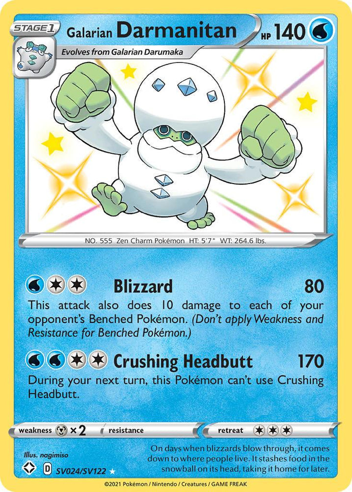 Galarian Darmanitan (SV024/SV122) [Sword & Shield: Shining Fates] (Online Only)