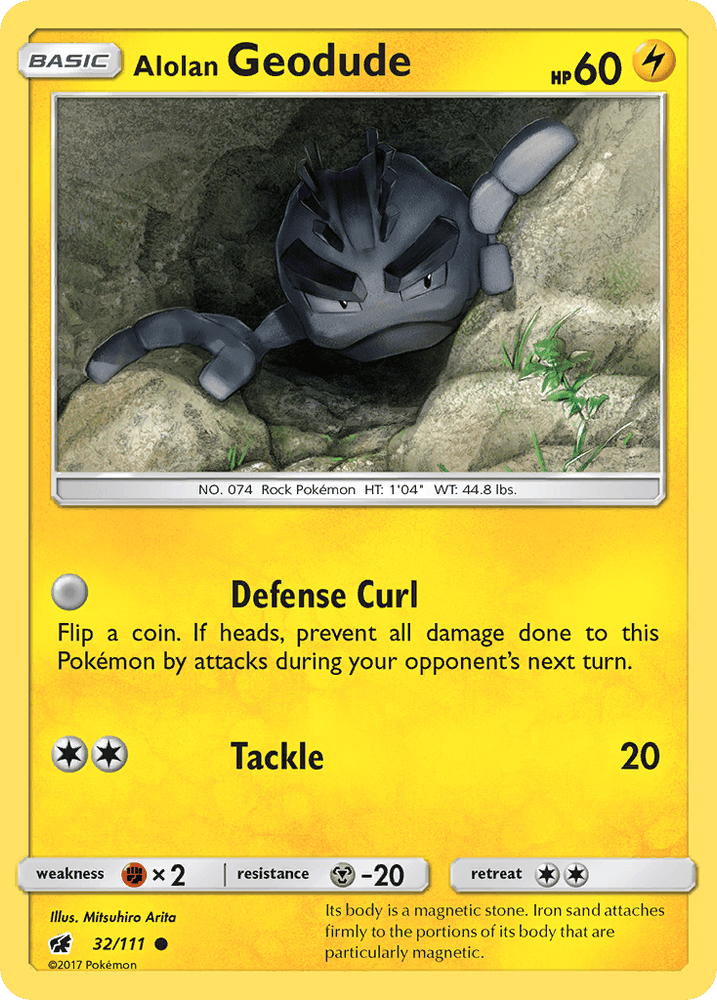 Alolan Geodude (32/111) [Sun & Moon: Crimson Invasion] (Online Only)