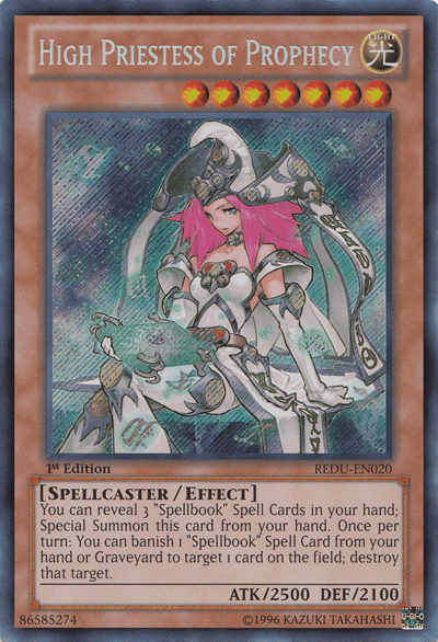 High Priestess of Prophecy [REDU-EN020] Secret Rare (ONLINE ORDER ONLY)