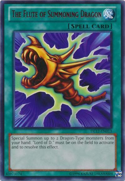 The Flute of Summoning Dragon (Green) [DL17-EN013] Rare (ONLINE ORDER ONLY)