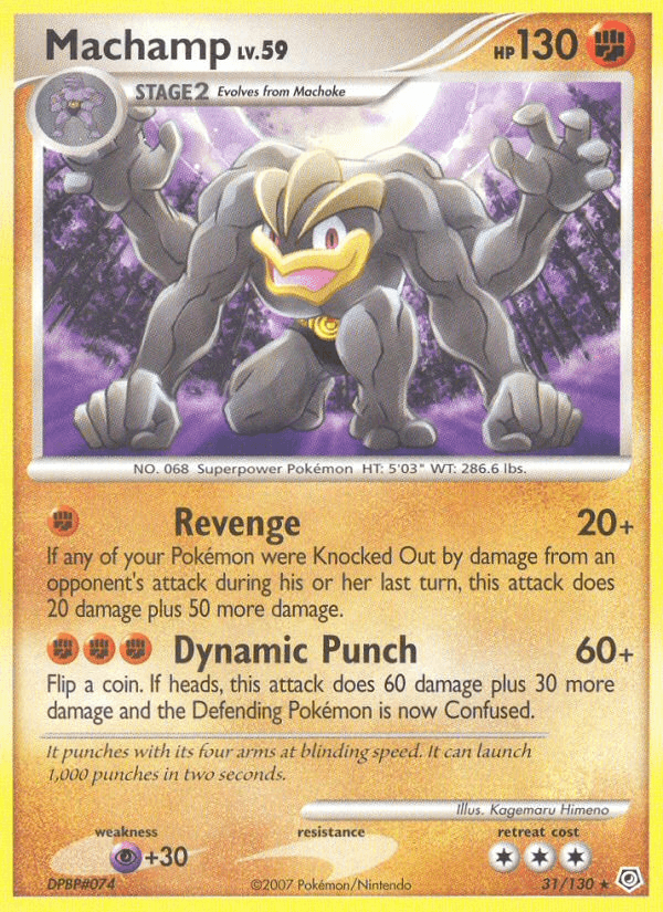 Machamp (31/130) [Diamond & Pearl: Base Set] (Online Only)