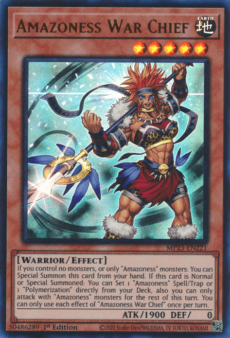 Amazoness War Chief [MP23-EN221] Ultra Rare (ONLINE ORDER ONLY)