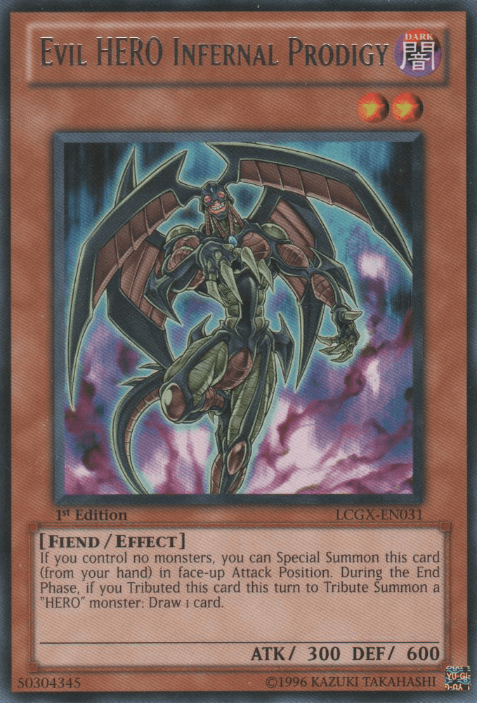Evil HERO Infernal Prodigy [LCGX-EN031] Rare (ONLINE ORDER ONLY)