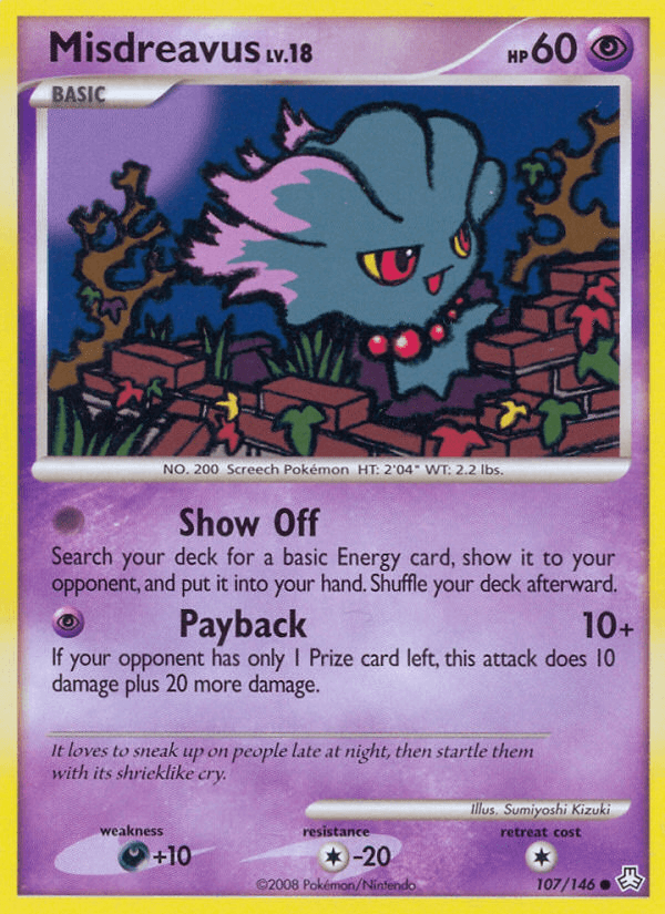 Misdreavus (107/146) [Diamond & Pearl: Legends Awakened] (Online Only)