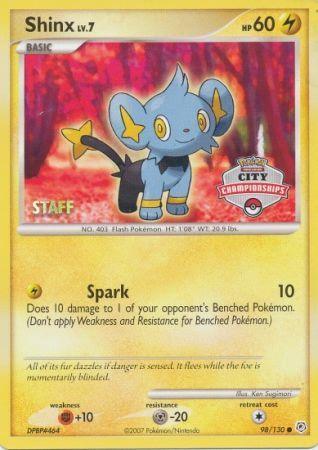 Shinx (98/130) (Staff City Championships Promo) [Nintendo: Black Star Promos] (Online Only)