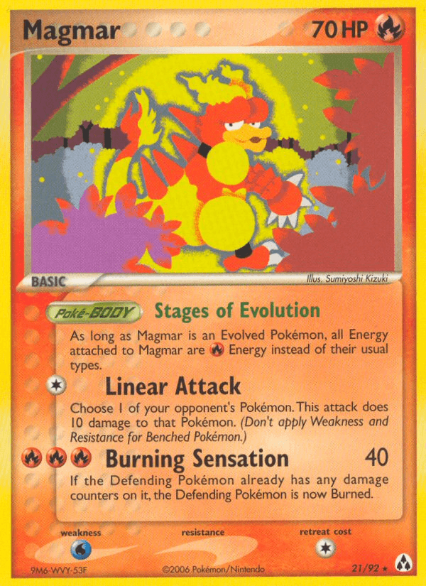 Magmar (21/92) [EX: Legend Maker] (Online Only)