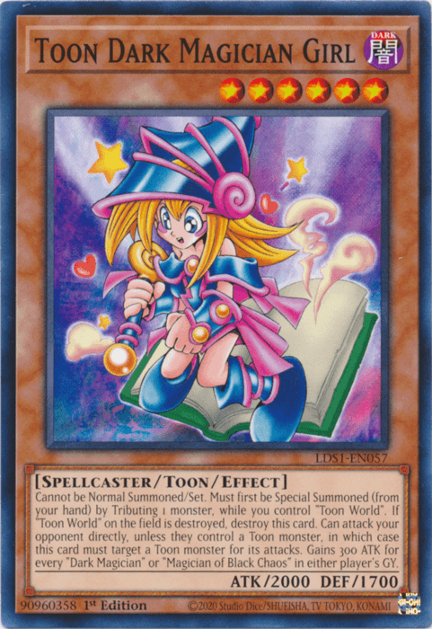 Toon Dark Magician Girl [LDS1-EN057] Common (ONLINE ORDER ONLY)