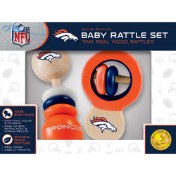 Denver Broncos - Baby Rattles 2-Pack (ONLINE ORDER ONLY)