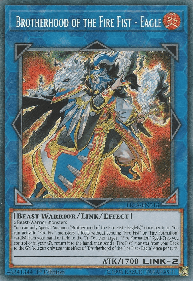 Brotherhood of the Fire Fist - Eagle [FIGA-EN016] Secret Rare (ONLINE ORDER ONLY)