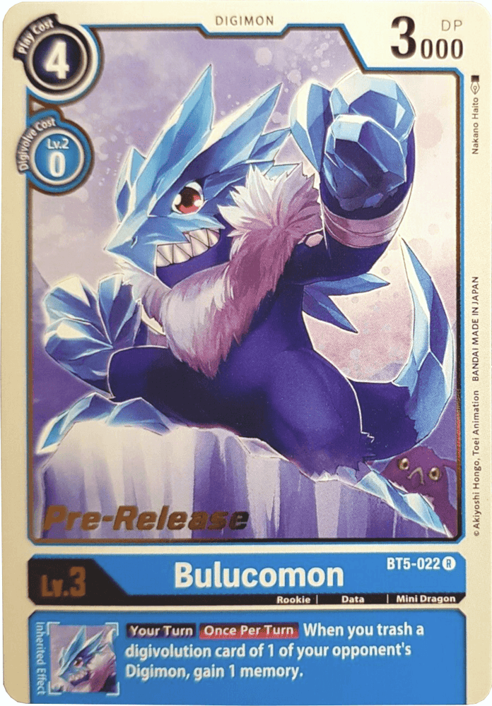 Bulucomon [BT5-022] [Battle of Omni Pre-Release Promos] (ONLINE ORDER ONLY)