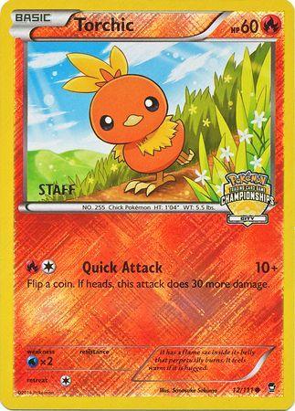 Torchic (12/111) (City Championship Promo Staff) [XY: Furious Fists] (Online Only)