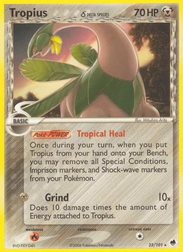 Tropius (23/101) (Delta Species) [EX: Dragon Frontiers] (Online Only)