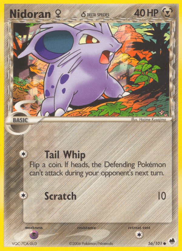 Nidoran (56/101) (Female) (Delta Species) [EX: Dragon Frontiers] (Online Only)