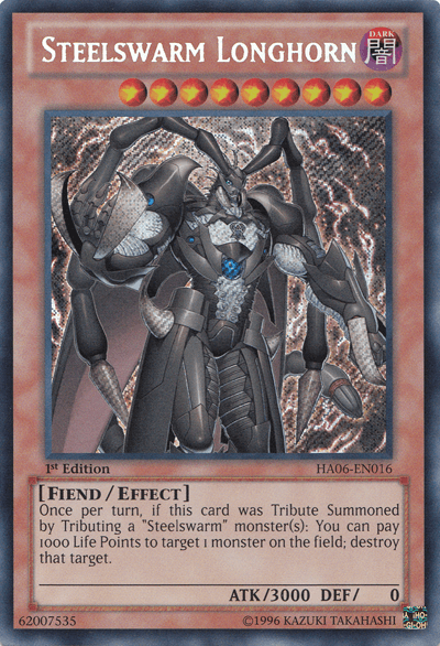 Steelswarm Longhorn [HA06-EN016] Secret Rare (ONLINE ORDER ONLY)