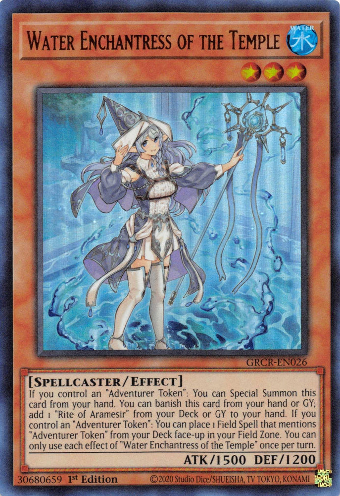 Water Enchantress of the Temple [GRCR-EN026] Ultra Rare (ONLINE ORDER ONLY)