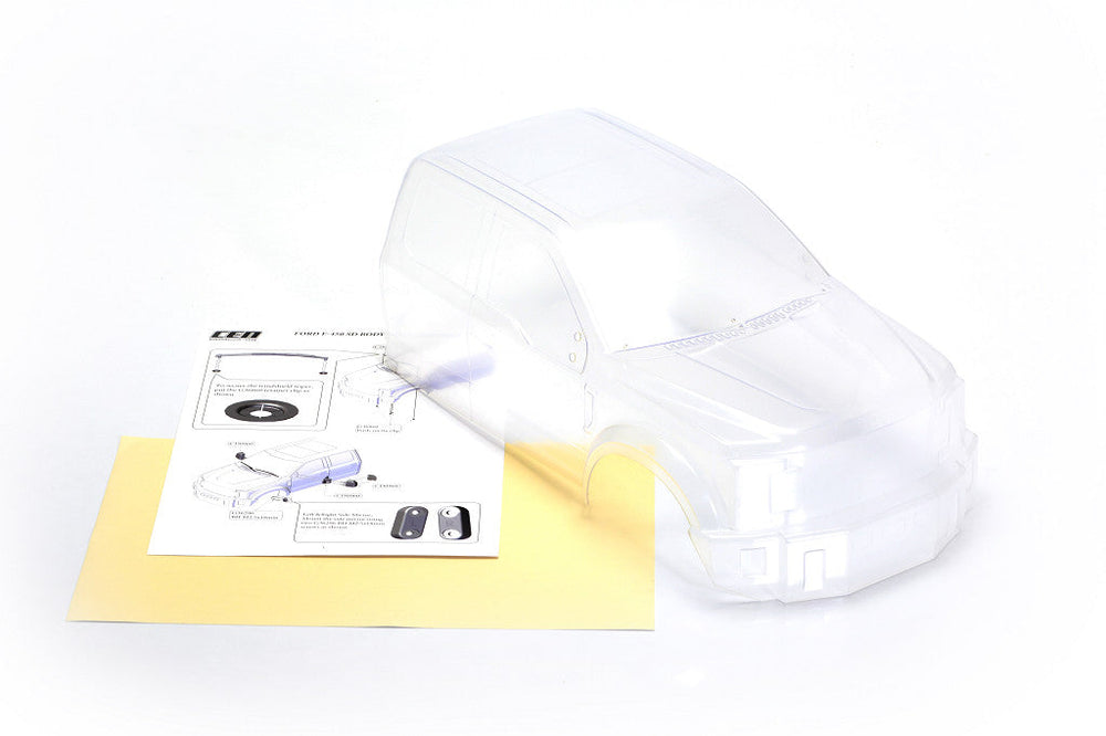 CEN Racing Ford F450 SD Front Clear Body (front only) (ONLINE ORDER ONLY)