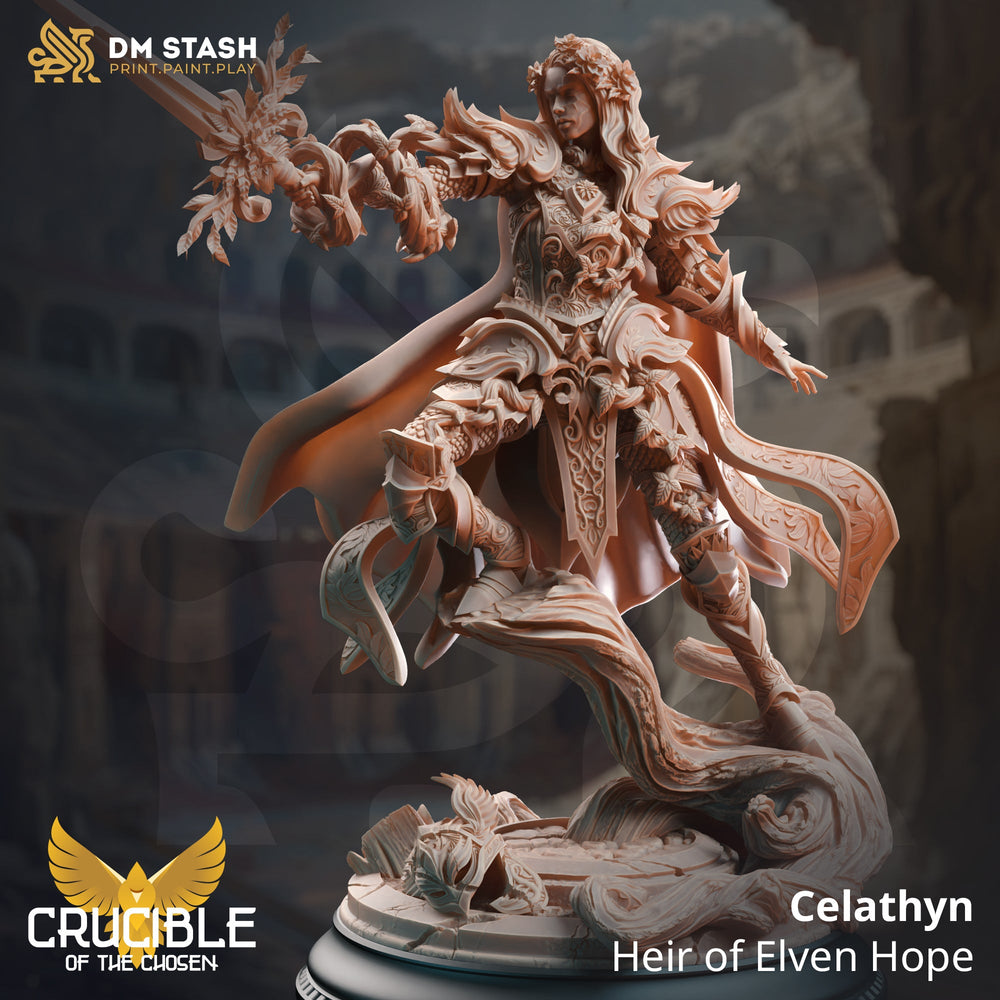 Celathyn, Heir of Elven Hope (Female Elf Paladin) (Online Order Only)