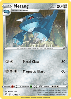 Metang (117/185) [Sword & Shield: Vivid Voltage] (Online Only)