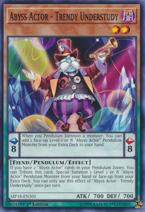 Abyss Actor - Trendy Understudy [MP18-EN101] Common (ONLINE ORDER ONLY)