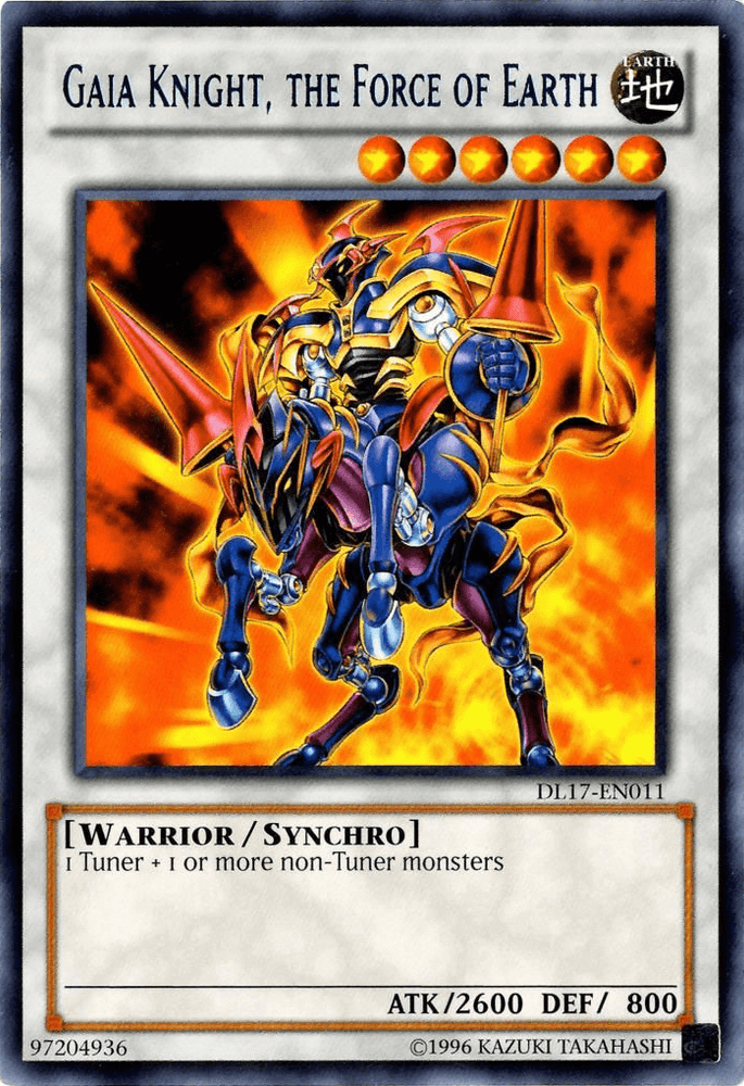 Gaia Knight, the Force of Earth (Blue) [DL17-EN011] Rare (ONLINE ORDER ONLY)