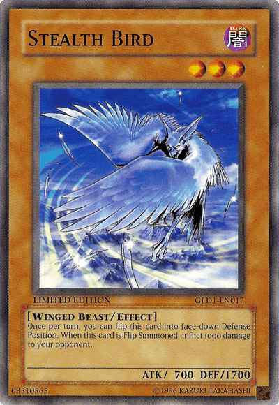 Stealth Bird [GLD1-EN017] Common (ONLINE ORDER ONLY)