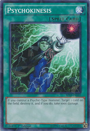 Psychokinesis [BP03-EN161] Shatterfoil Rare (ONLINE ORDER ONLY)
