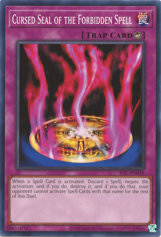 Cursed Seal of the Forbidden Spell (25th Anniversary) [IOC-EN049] Common (ONLINE ORDER ONLY)