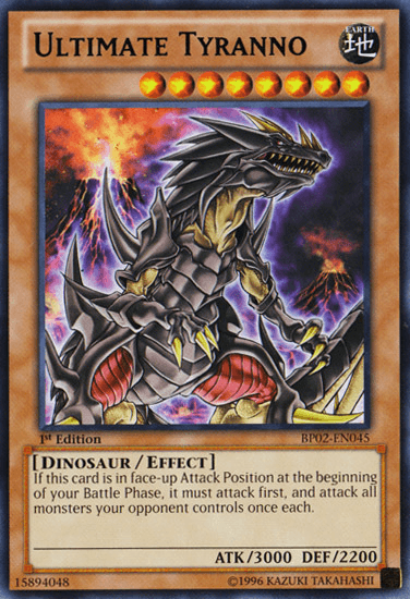 Ultimate Tyranno [BP02-EN045] Rare (ONLINE ORDER ONLY)
