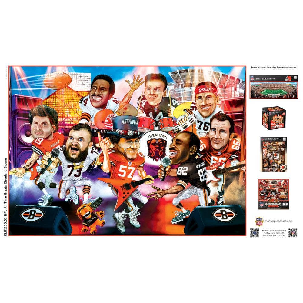 Cleveland Browns - All-Time Greats 500 Piece Jigsaw Puzzle