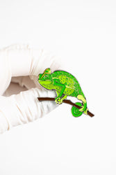 Chameleon Enamel Pin (Chamaeleonidae)