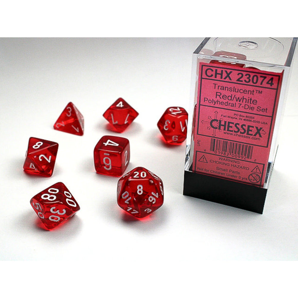 Chessex: Polyhedral Translucent Dice sets (Online Order Only)