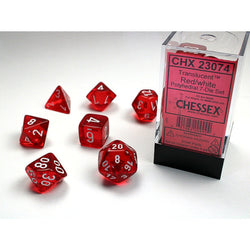 Chessex: Polyhedral Translucent Dice sets (Online Order Only)