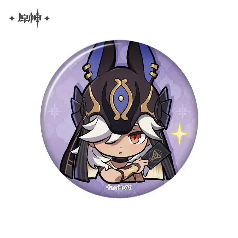Genshin Impact Chibi Emojis Series Badge Sumeru