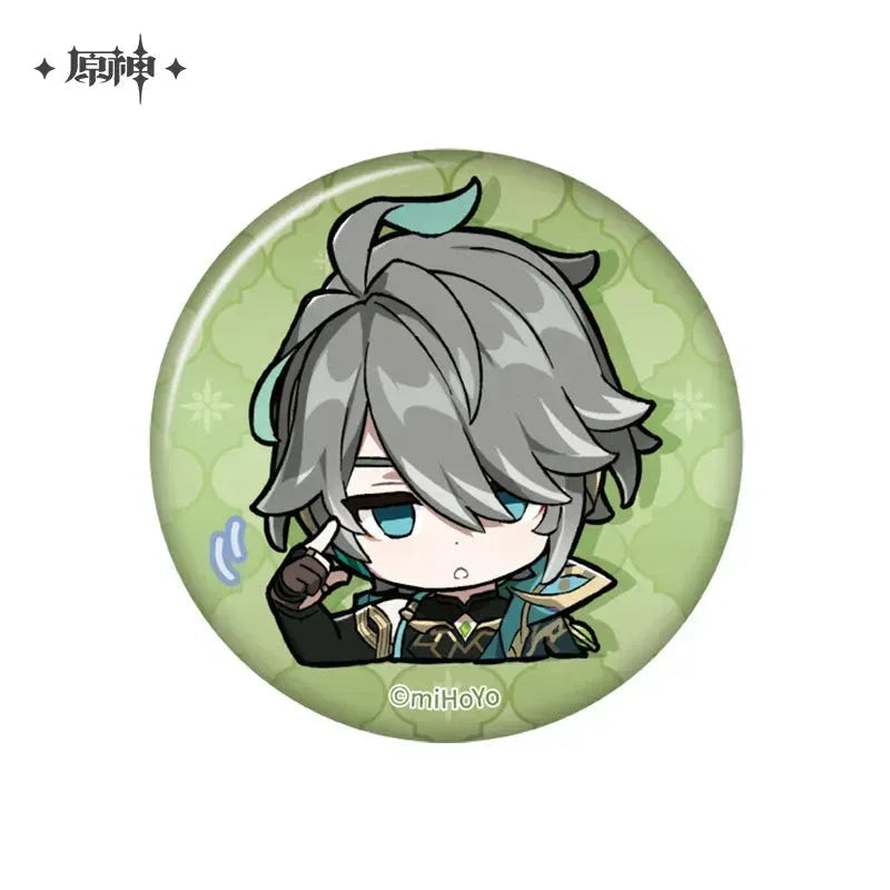 Genshin Impact Chibi Emojis Series Badge Sumeru