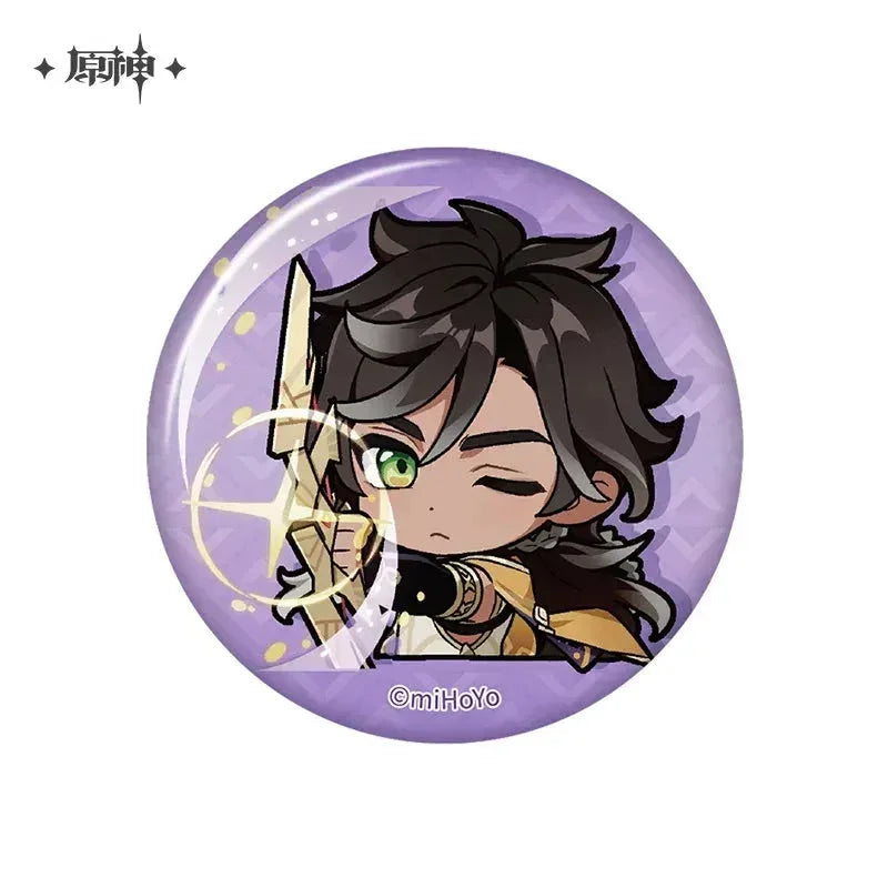 Genshin Impact Chibi Emojis Series Badge Sumeru