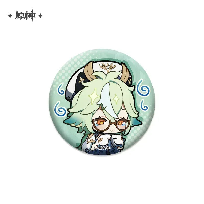 Genshin Impact Chibi Emojis Series Badge Vol.1