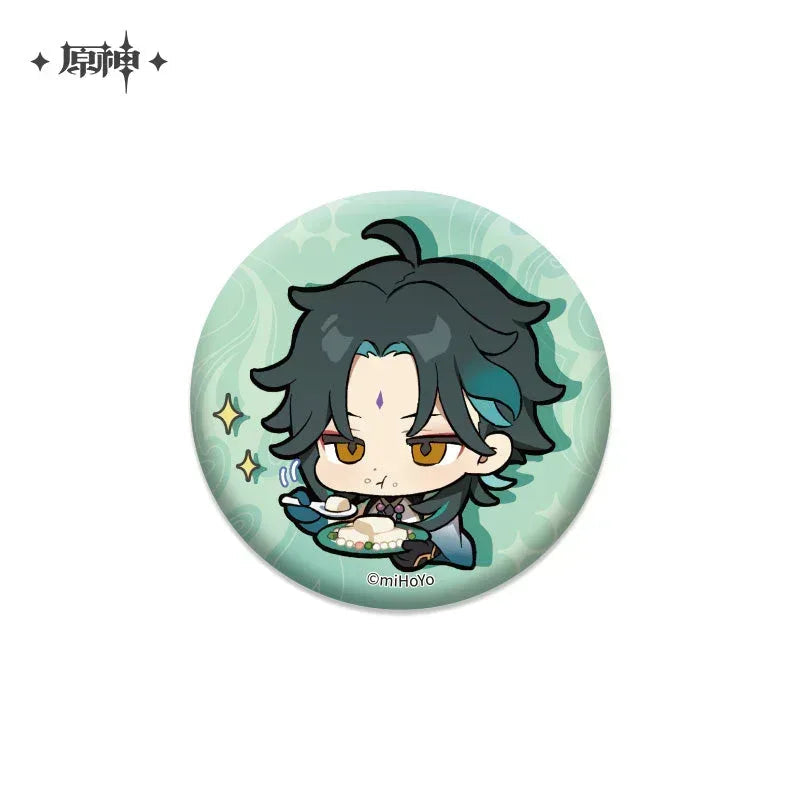 Genshin Impact Chibi Emojis Series Badge Vol.1