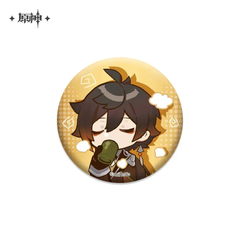 Genshin Impact Chibi Emojis Series Badge Vol.1