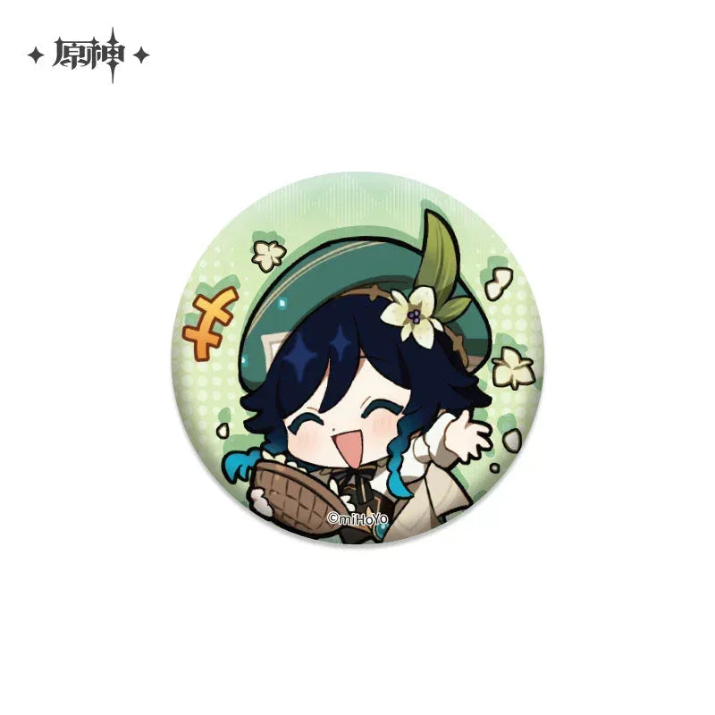 Genshin Impact Chibi Emojis Series Badge Vol.1