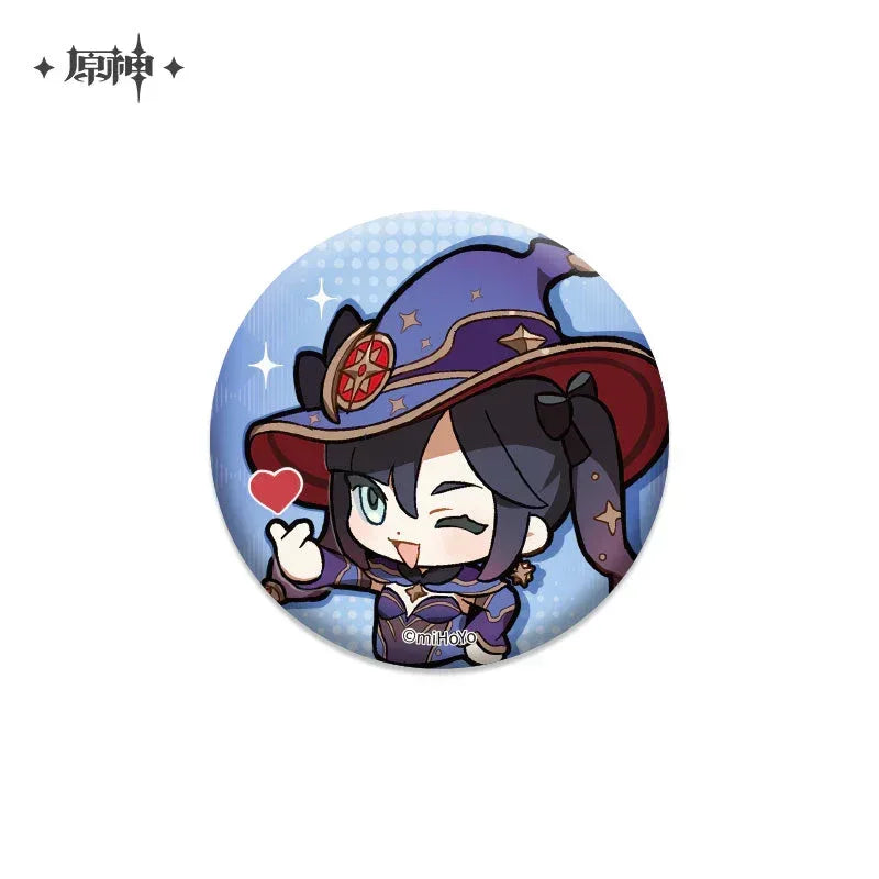 Genshin Impact Chibi Emojis Series Badge Vol.1