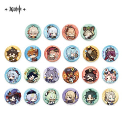 Genshin Impact Chibi Emojis Series Badge Vol.1