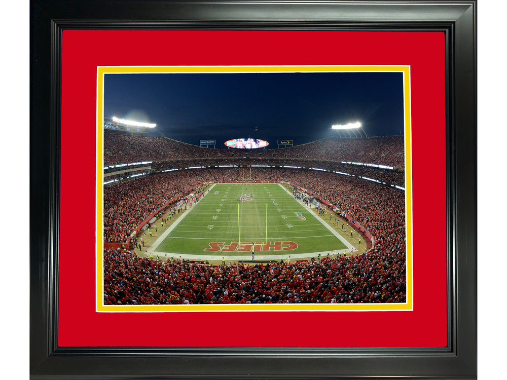 Framed Arrowhead Stadium Kansas City Chiefs 11"x14" Football Photo Professionally Matted (ONLINE ORDER ONLY)