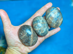 Chocolate Moonstone Crystal Palmstones (ONLINE ORDER ONLY)