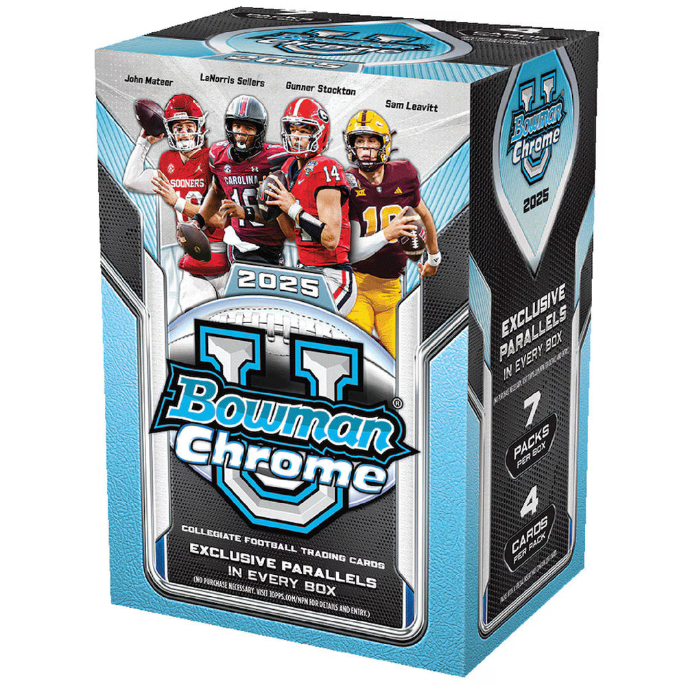 2025 Topps Bowman Chrome U Blaster Box (ONLINE ORDER ONLY)