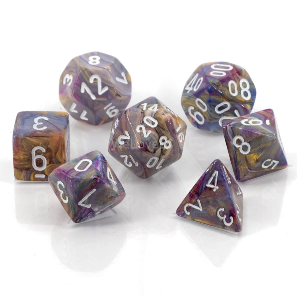 Chessex: Mini Polyhedral Dice set - Festive (Online Order Only)