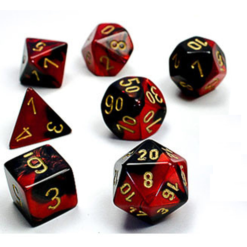 Chessex: Mini Polyhedral Dice set - Gemini (Online Order Only)